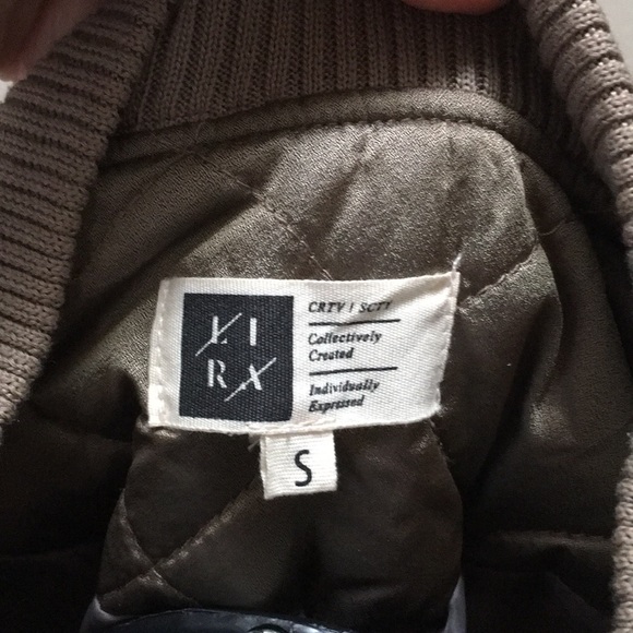 LIRA gold brown bomber jacket Sz S fall weather - Picture 4 of 5